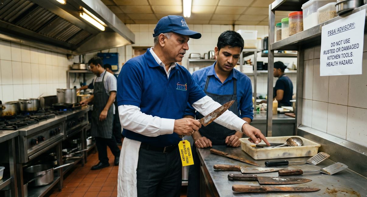 FSSAI Directs Food Businesses to Use Corrosion-Free Knives to Prevent Food Contamination
